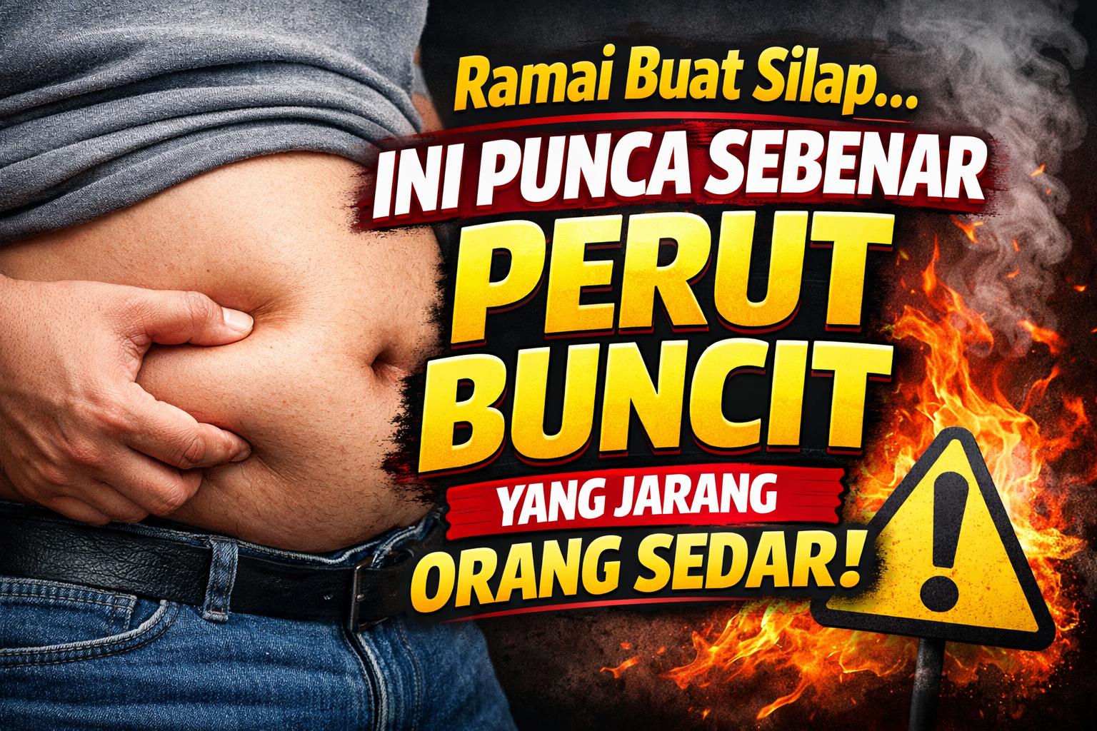 Bukan Sebab Makan Banyak Je — Ini Yang Buat Perut Jadi Buncit